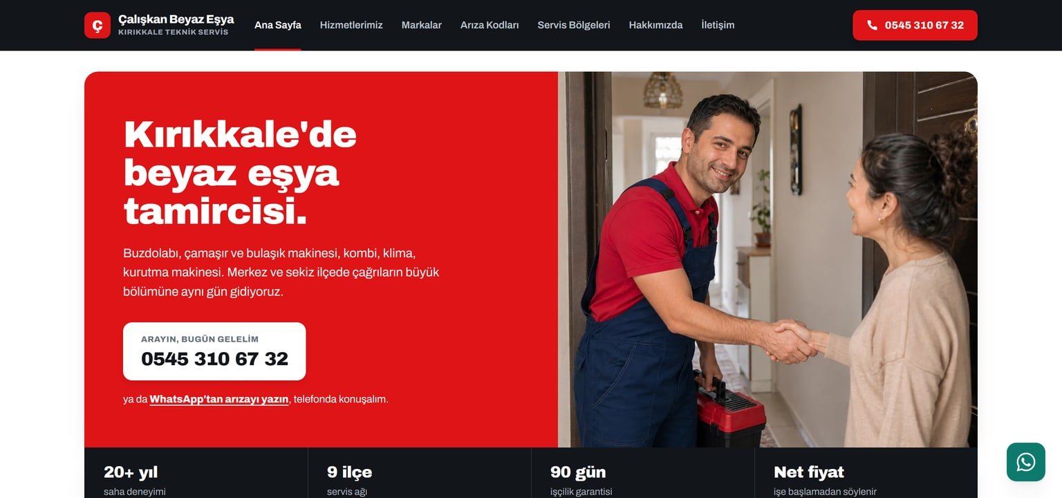 Çalışkan Beyaz Eşya — Local Search Site