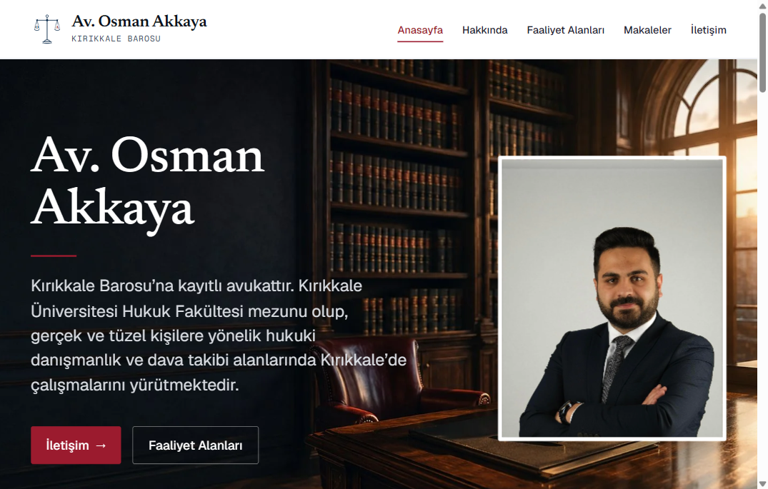 TBB Uyumlu Hukuk Bürosu Sitesi